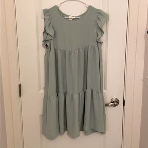 Sage summer swing dress